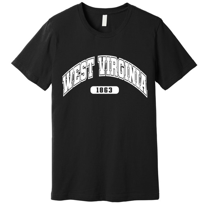 West Virginia Collegiate Style 1863 Premium T-Shirt