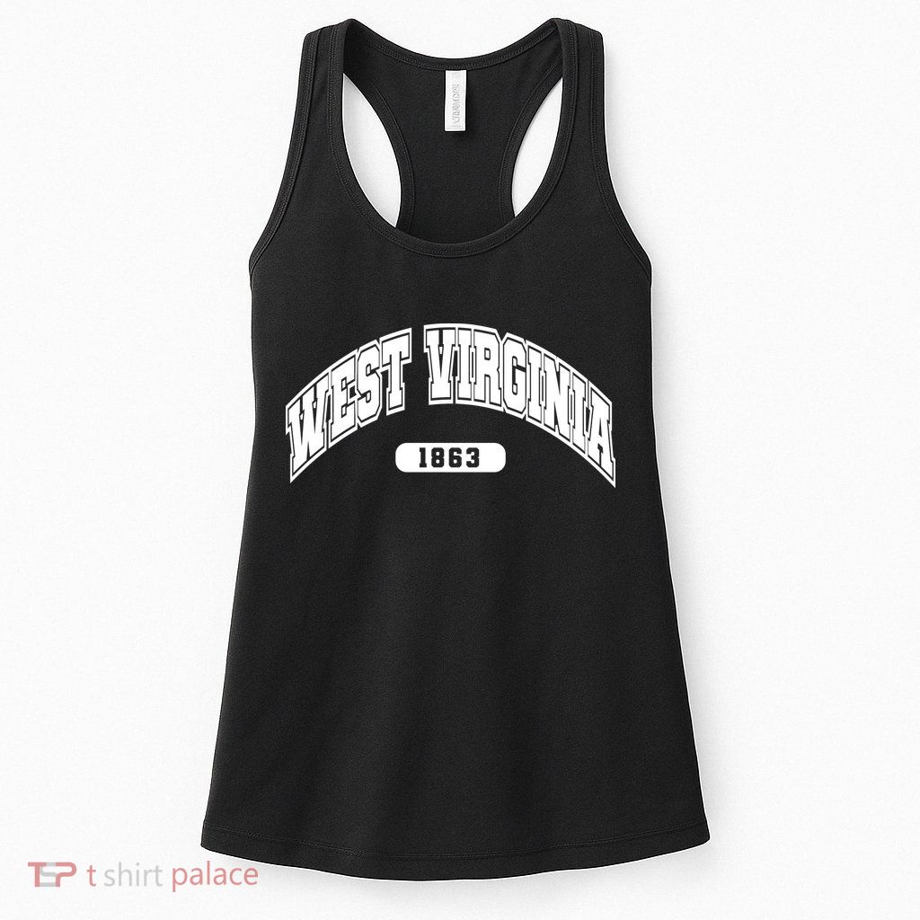 West Virginia Collegiate Style 1863 Womens Tank Top