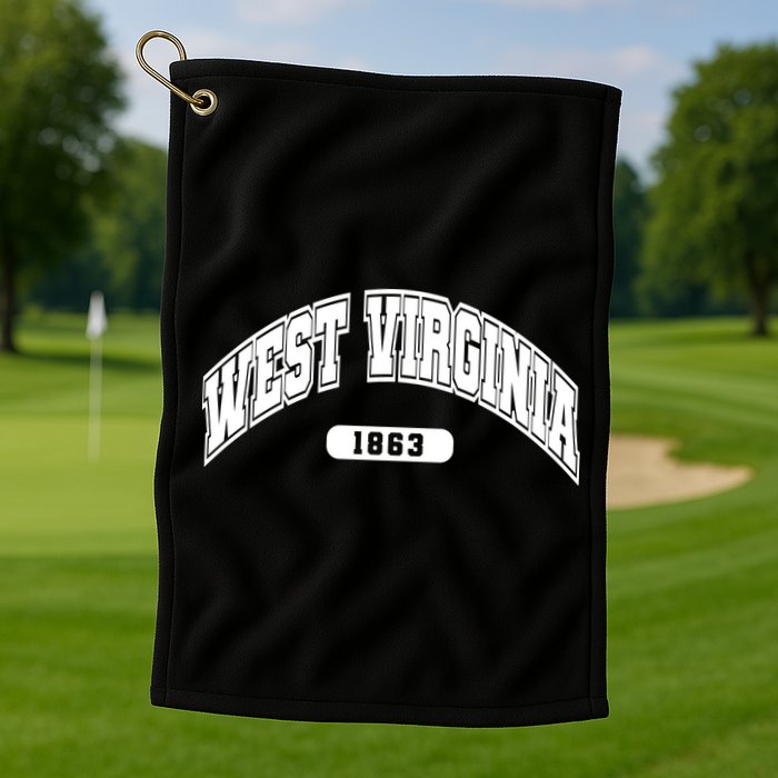 West Virginia Collegiate Style 1863 Golf Towel