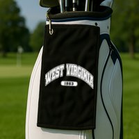 West Virginia Collegiate Style 1863 Golf Towel
