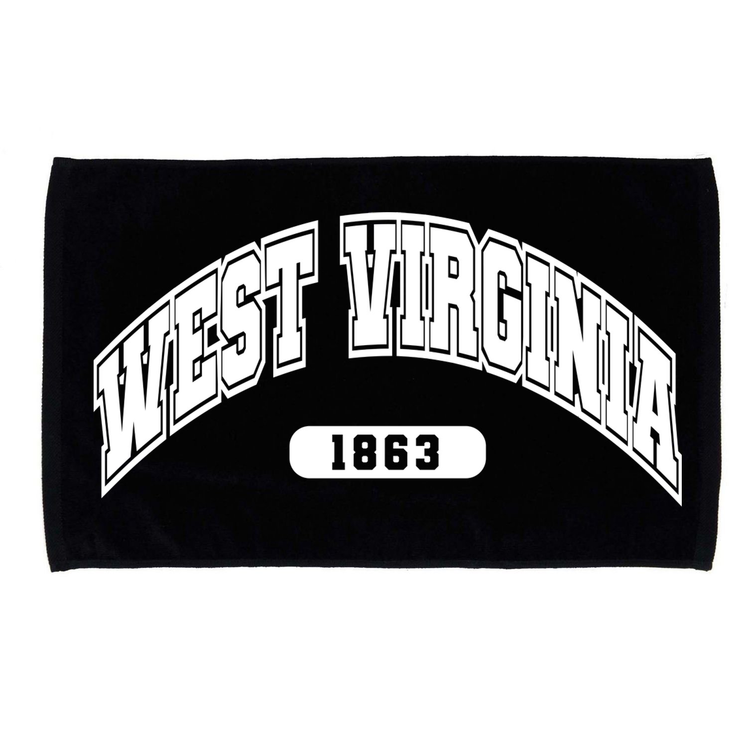 West Virginia Collegiate Style 1863 Microfiber Hand Towel