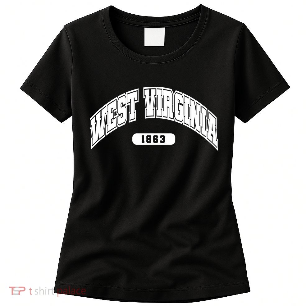 West Virginia Collegiate Style 1863 Womens T-Shirt