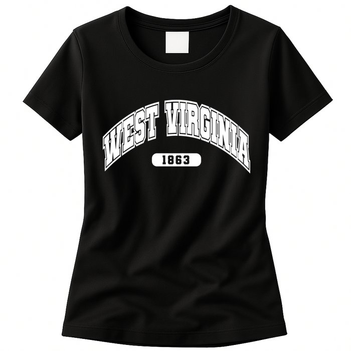 West Virginia Collegiate Style 1863 Womens T-Shirt