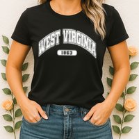 West Virginia Collegiate Style 1863 Womens T-Shirt