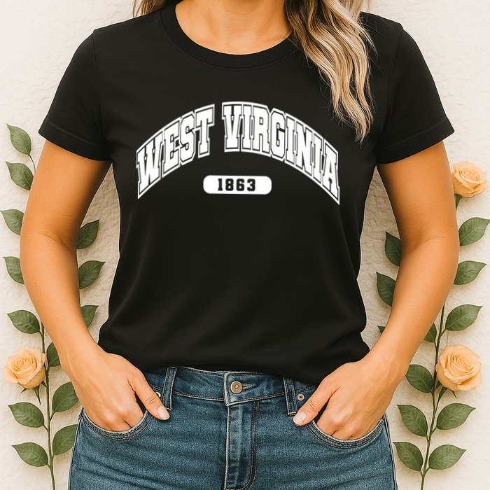 West Virginia Collegiate Style 1863 Womens T-Shirt