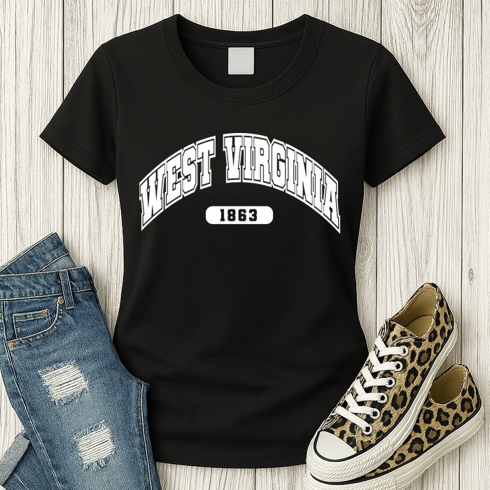 West Virginia Collegiate Style 1863 Womens T-Shirt
