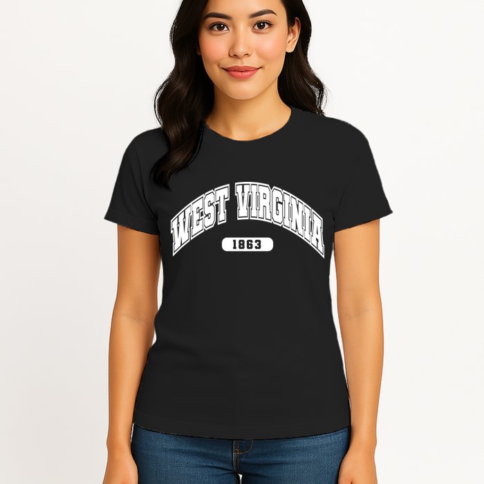 West Virginia Collegiate Style 1863 Womens T-Shirt