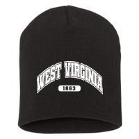 West Virginia Collegiate Style 1863 Short Acrylic Beanie