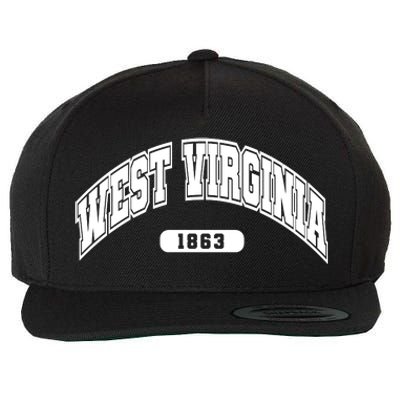 West Virginia Collegiate Style 1863 Wool Snapback Cap