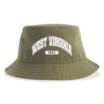 West Virginia Collegiate Style 1863 Sustainable Bucket Hat