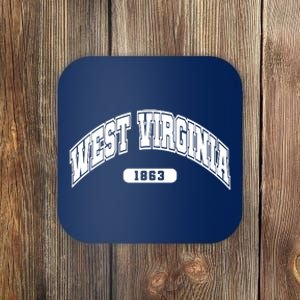 West Virginia Collegiate Style 1863 Coaster