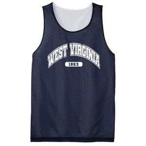 West Virginia Collegiate Style 1863 Mesh Reversible Basketball Jersey Tank