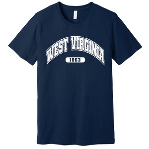 West Virginia Collegiate Style 1863 Premium T-Shirt