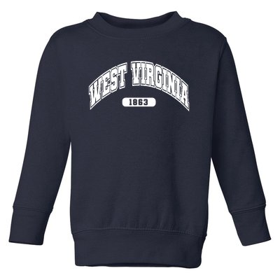 West Virginia Collegiate Style 1863 Toddler Sweatshirt