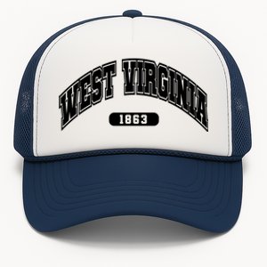 West Virginia Collegiate Style 1863 Trucker Hat