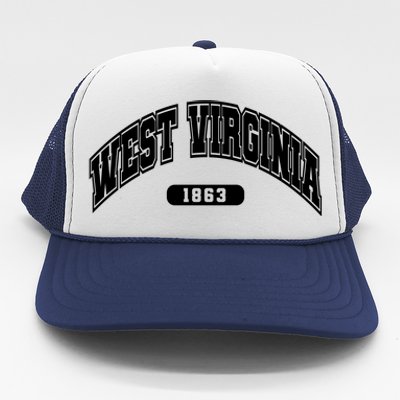 West Virginia Collegiate Style 1863 Trucker Hat