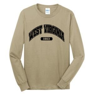 West Virginia Collegiate Style 1863 Tall Long Sleeve T-Shirt