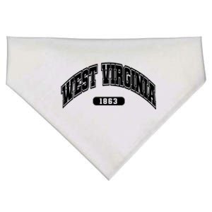 West Virginia Collegiate Style 1863 USA-Made Doggie Bandana