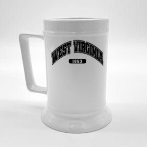 West Virginia Collegiate Style 1863 Beer Stein