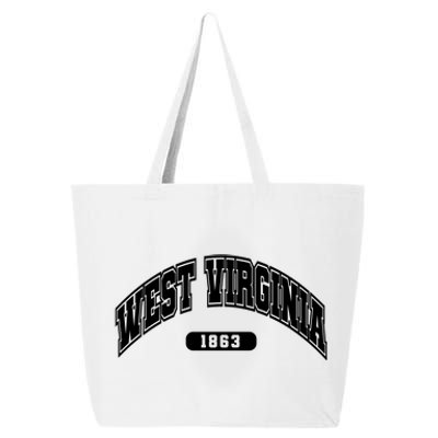 West Virginia Collegiate Style 1863 25L Jumbo Tote