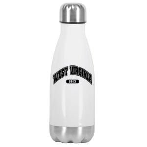 West Virginia Collegiate Style 1863 Stainless Steel Insulated Water Bottle