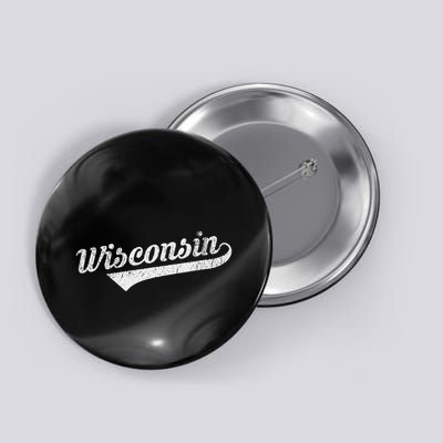 Wisconsin Vintage City Button
