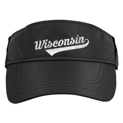 Wisconsin Vintage City Adult Drive Performance Visor