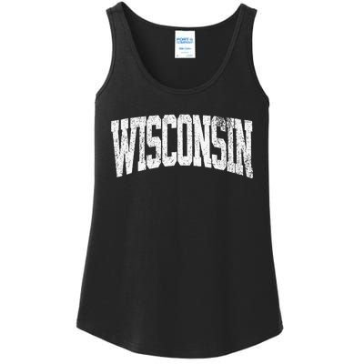 Wisconsin Vintage City Ladies Essential Tank