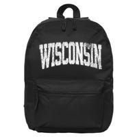 Wisconsin Vintage City 16 in Basic Backpack