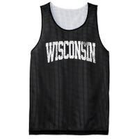 Wisconsin Vintage City Mesh Reversible Basketball Jersey Tank