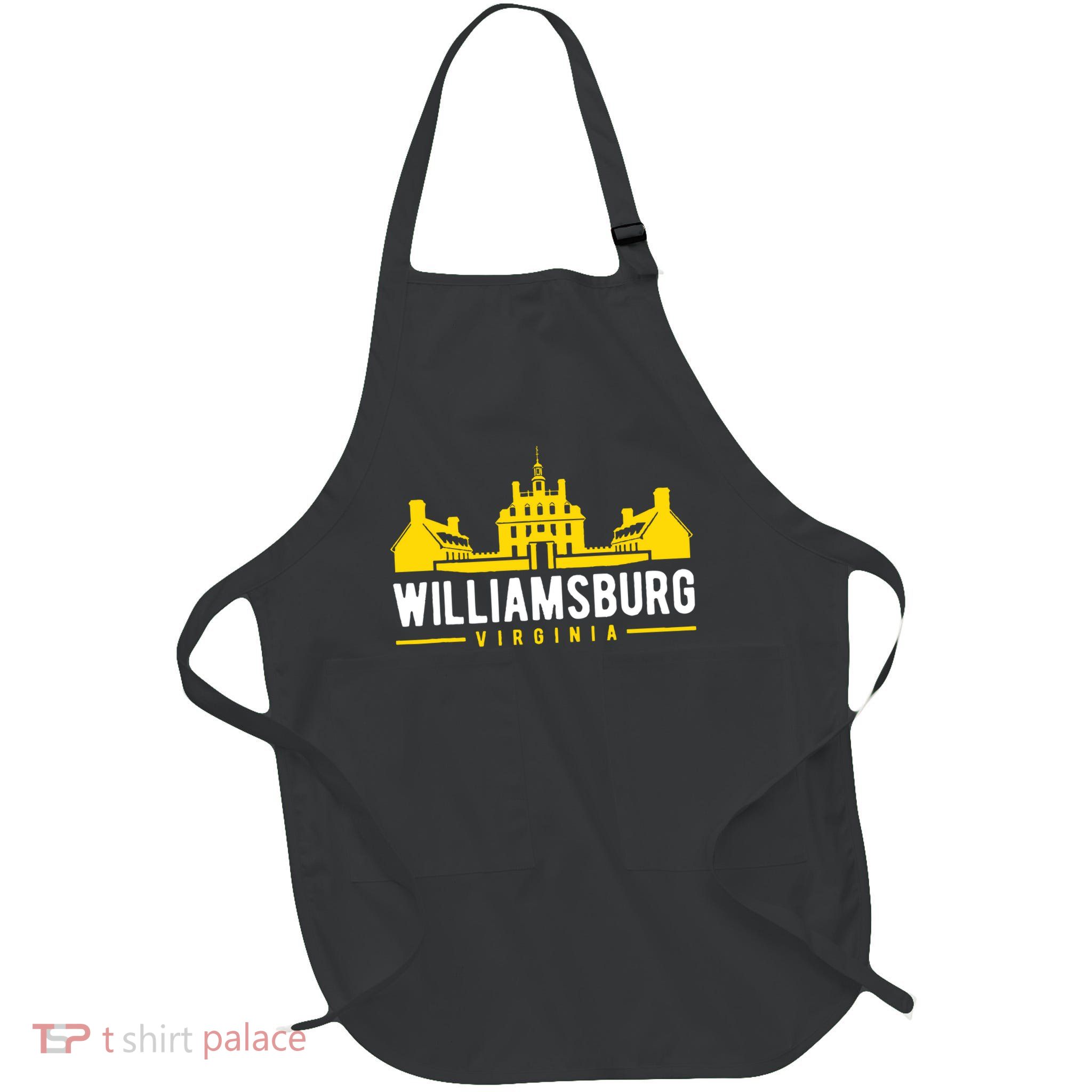 Williamsburg Virginia Colonial Full-Length Apron With Pockets