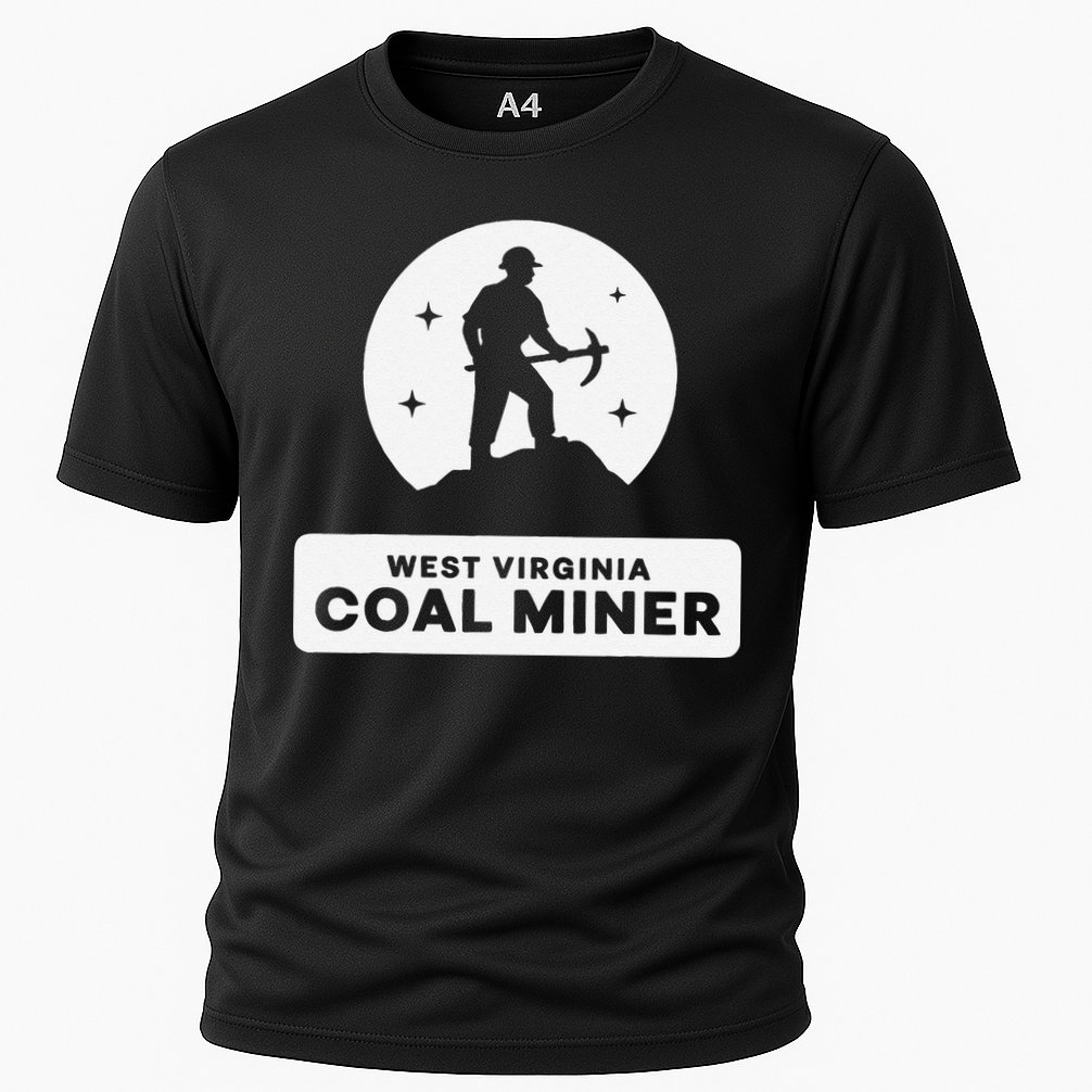 West Virginia Coal Miner Cooling Performance Crew T-Shirt