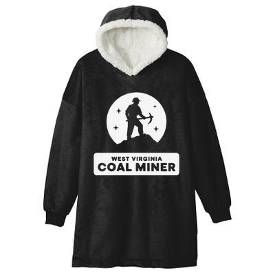 West Virginia Coal Miner Hooded Wearable Blanket