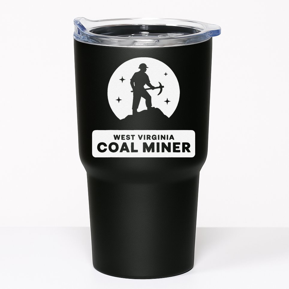 West Virginia Coal Miner Tumbler