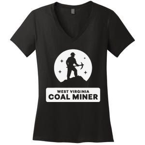 West Virginia Coal Miner Women's V-Neck T-Shirt