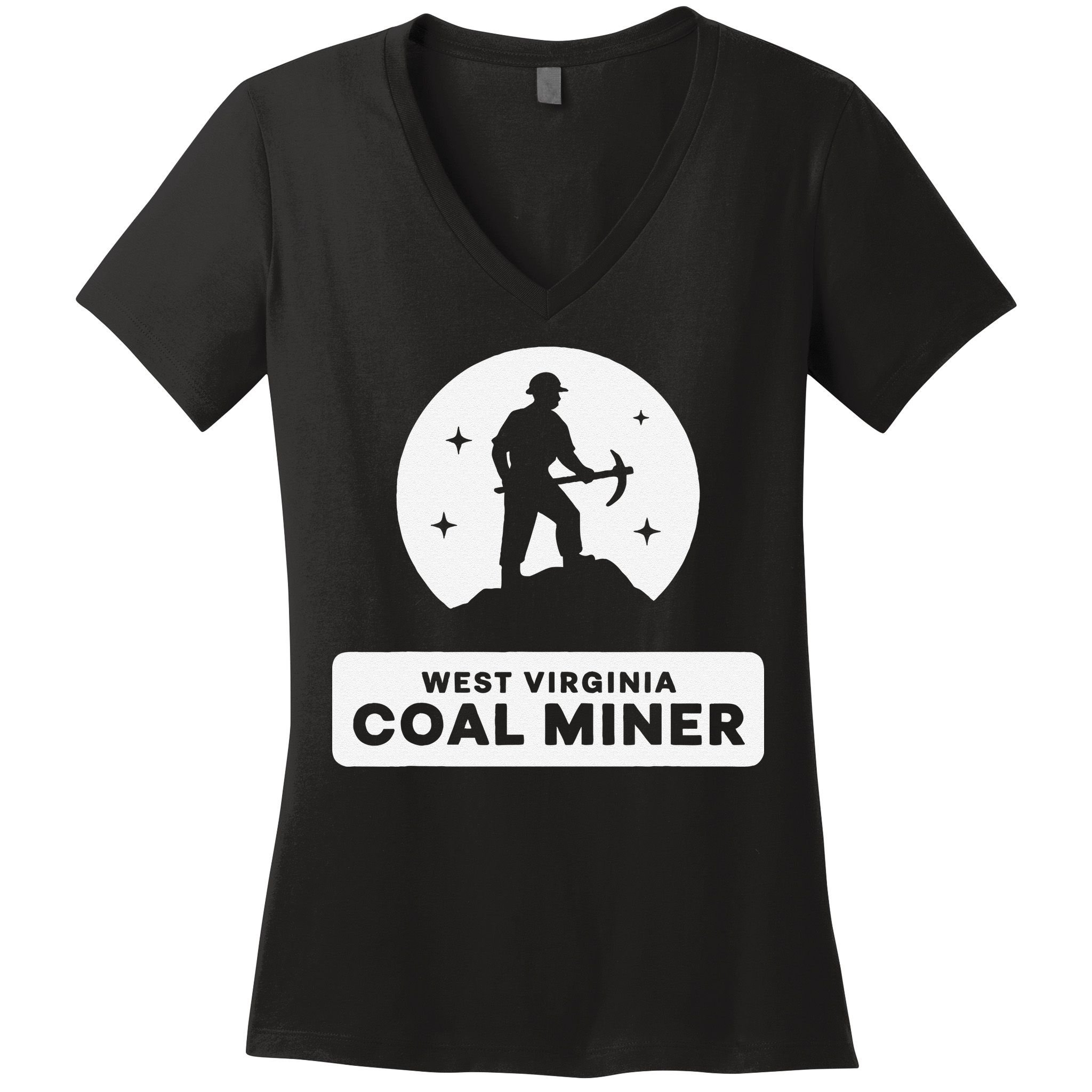 West Virginia Coal Miner Women's V-Neck T-Shirt