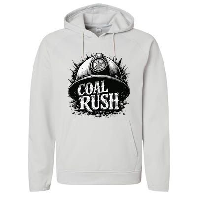 West Virginia Coal Rush Performance Fleece Hoodie