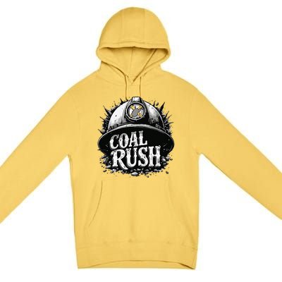 West Virginia Coal Rush Premium Pullover Hoodie