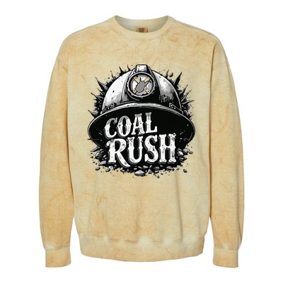 West Virginia Coal Rush Colorblast Crewneck Sweatshirt