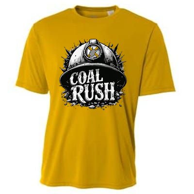 West Virginia Coal Rush Cooling Performance Crew T-Shirt