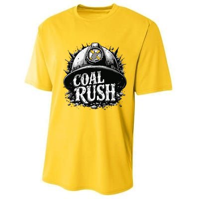 West Virginia Coal Rush Performance Sprint T-Shirt