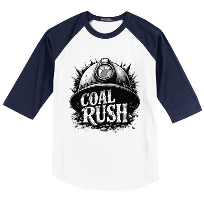 West Virginia Coal Rush Baseball Sleeve Shirt