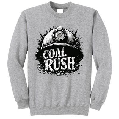 West Virginia Coal Rush Tall Sweatshirt