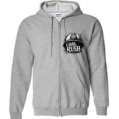 West Virginia Coal Rush Full Zip Hoodie