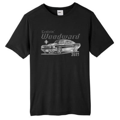 Woodward Vintage Classic Cruisin M1 Car Cruise Tall Fusion ChromaSoft Performance T-Shirt