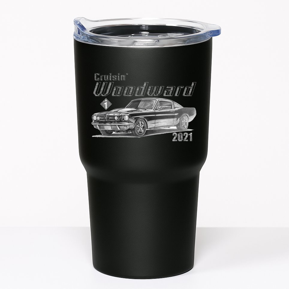 Woodward Vintage Classic Cruisin M1 Car Cruise Tumbler