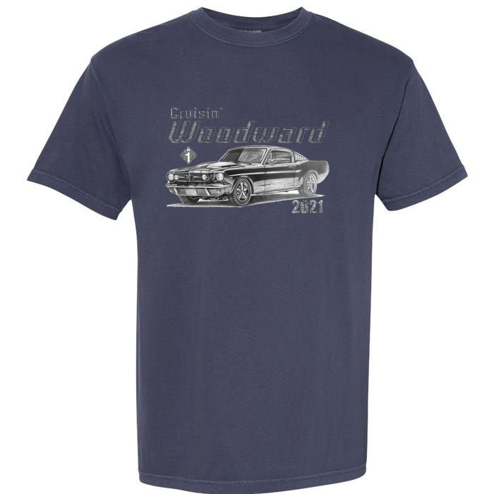 Woodward Vintage Classic Cruisin M1 Car Cruise Garment-Dyed Heavyweight T-Shirt