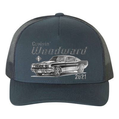 Woodward Vintage Classic Cruisin M1 Car Cruise Yupoong Adult 5-Panel Trucker Hat