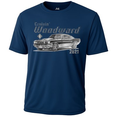 Woodward Vintage Classic Cruisin M1 Car Cruise Performance Shirt