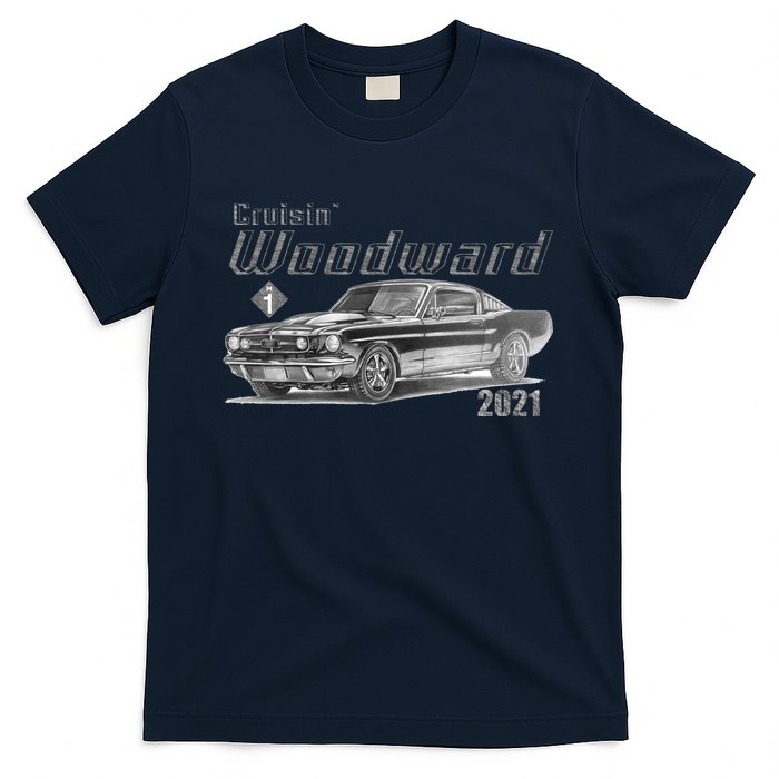 Woodward Vintage Classic Cruisin M1 Car Cruise T-Shirt